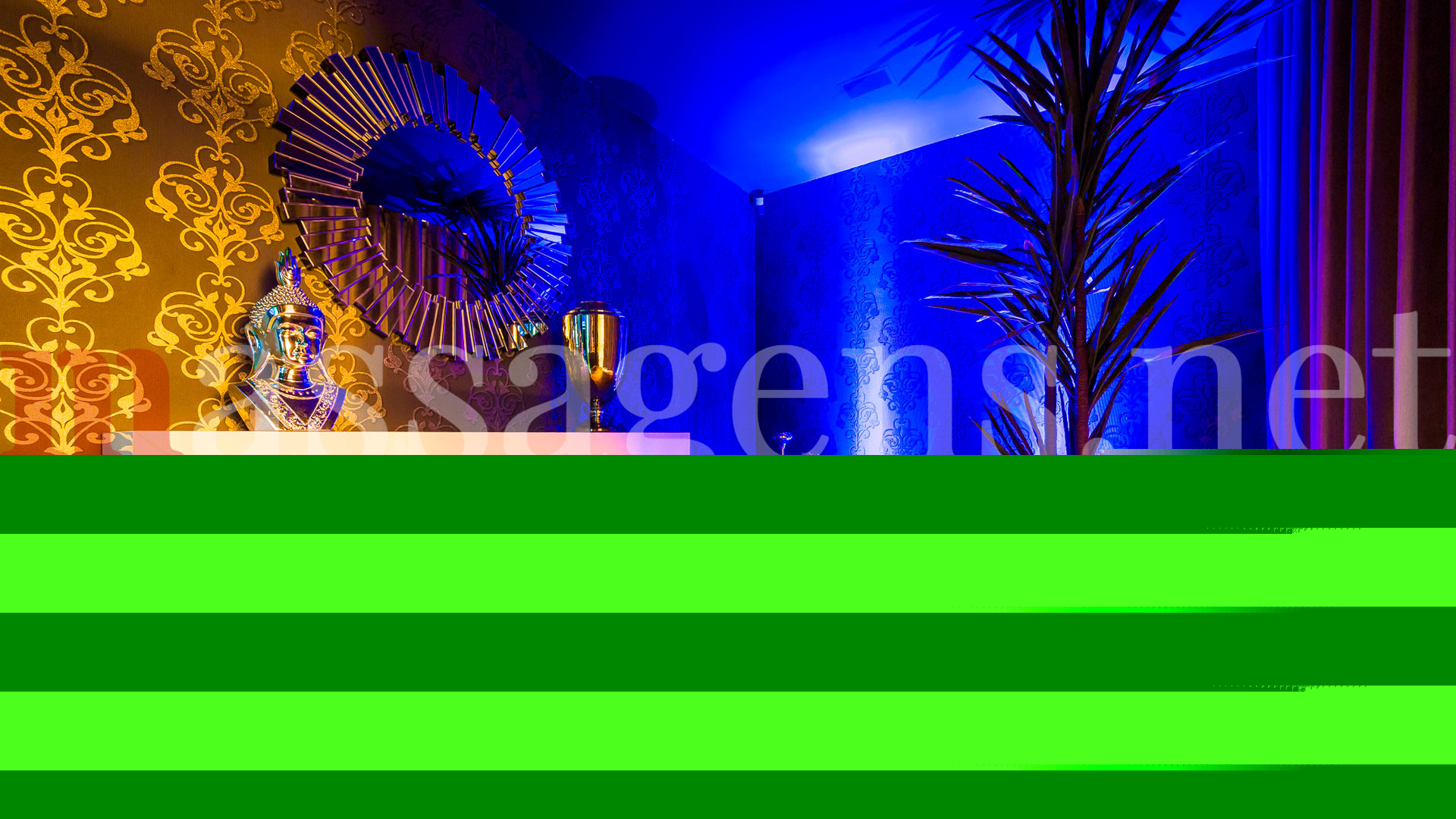 Foto horizontal Massagista Instalações